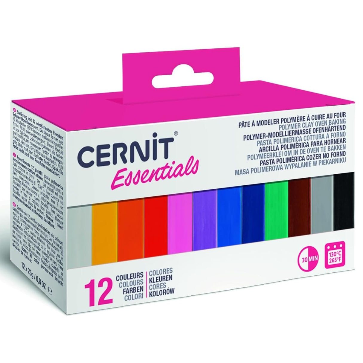 Cernit - Set 12 Arcillas Poliméricas Essentials 25 g