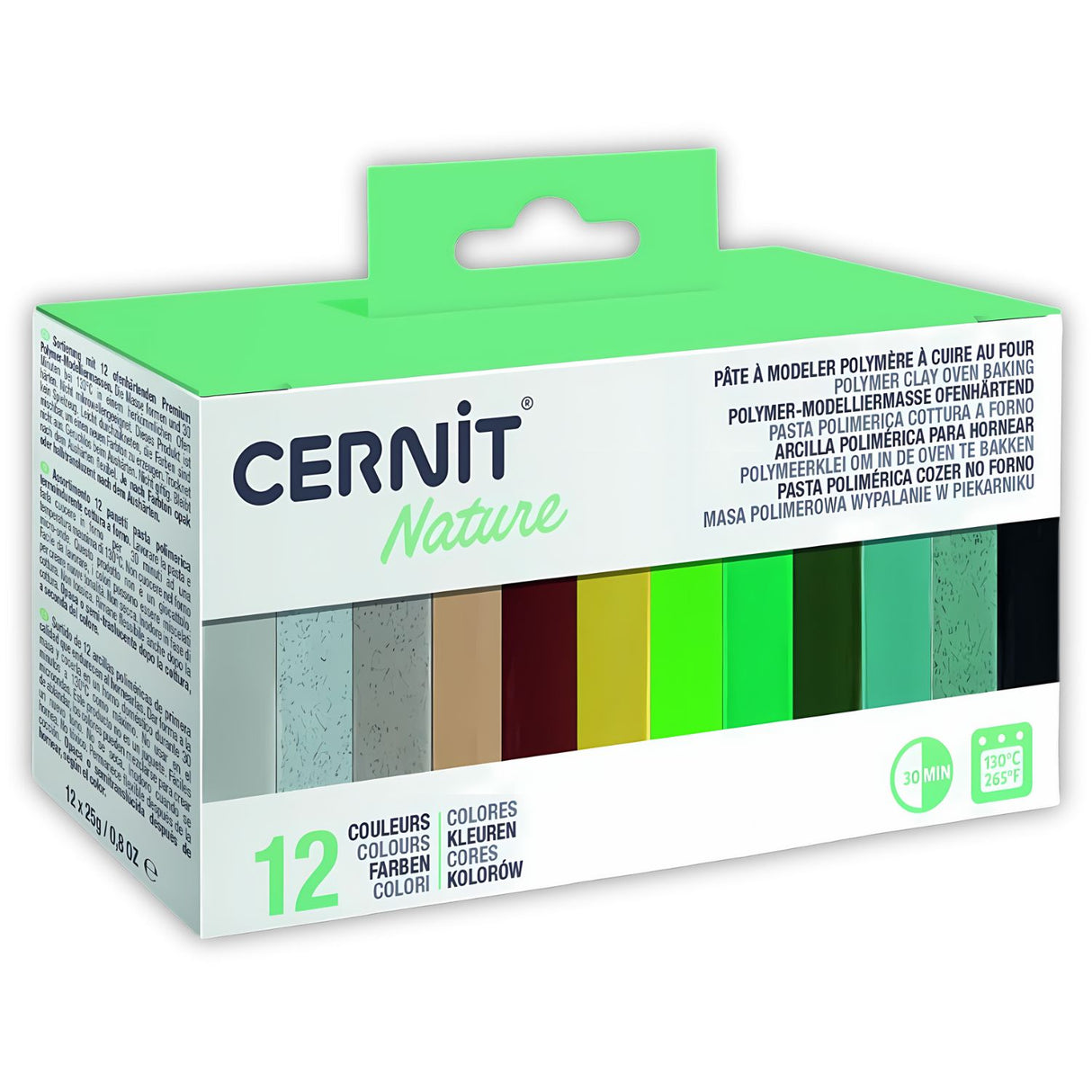 Cernit - Set 12 Arcillas Poliméricas Nature 25 g