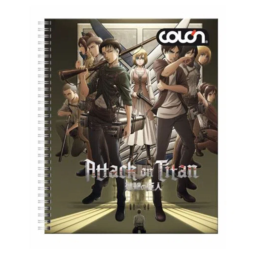 Colon - Cuaderno Universitario Attack On Titan 7 mm 100 h