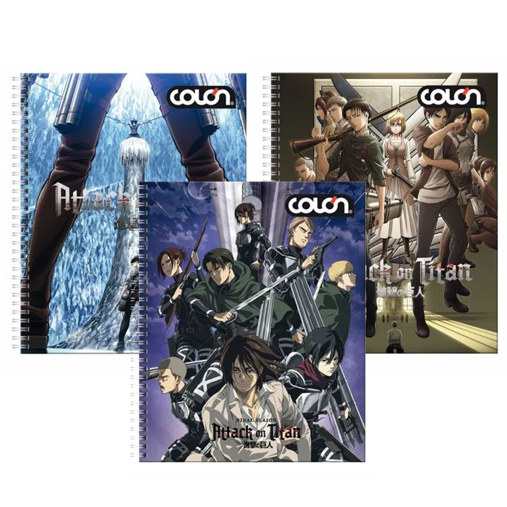 Colon - Cuaderno Universitario Attack On Titan 7 mm 100 h