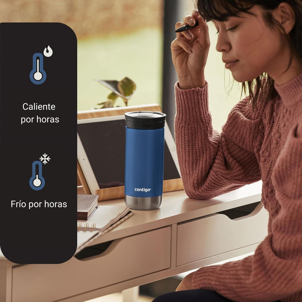 Contigo - Vaso Térmico Huron Snapseal 2.0 Mug 473 ml Blue Corn