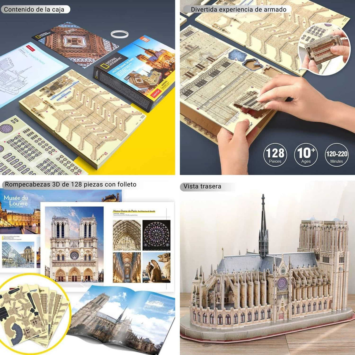 Cubicfun National Geographic - Puzzle 3D Catedral Notre Dame de Paris