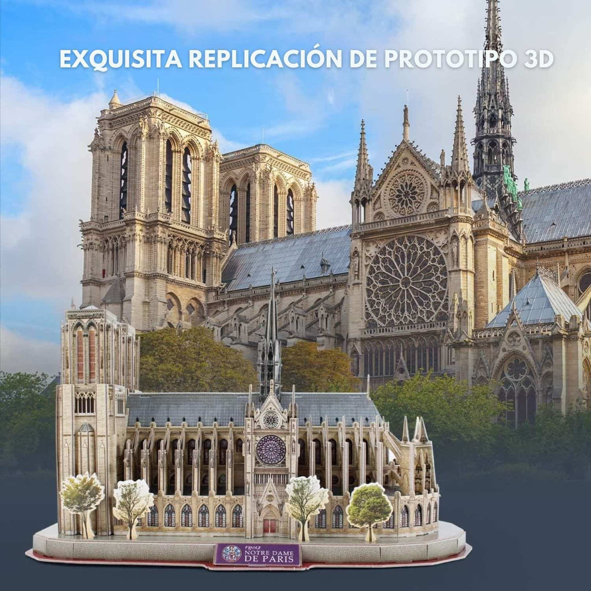 Cubicfun National Geographic - Puzzle 3D Catedral Notre Dame de Paris