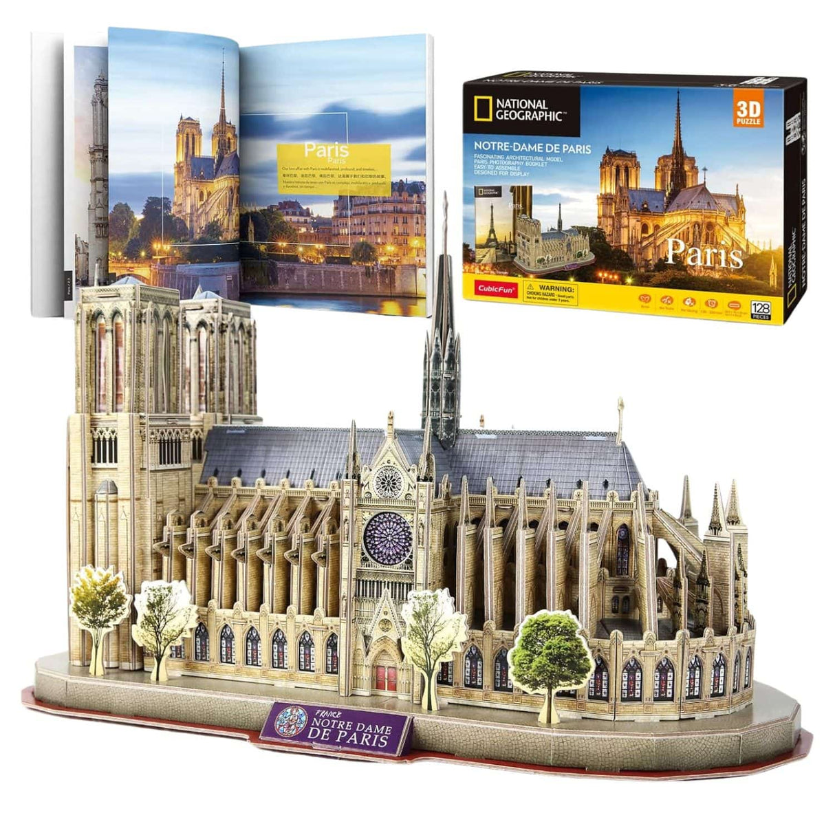 Cubicfun National Geographic - Puzzle 3D Catedral Notre Dame de Paris