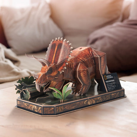 Cubicfun National Geographic - Puzzle 3D Dinosaurio Triceratops