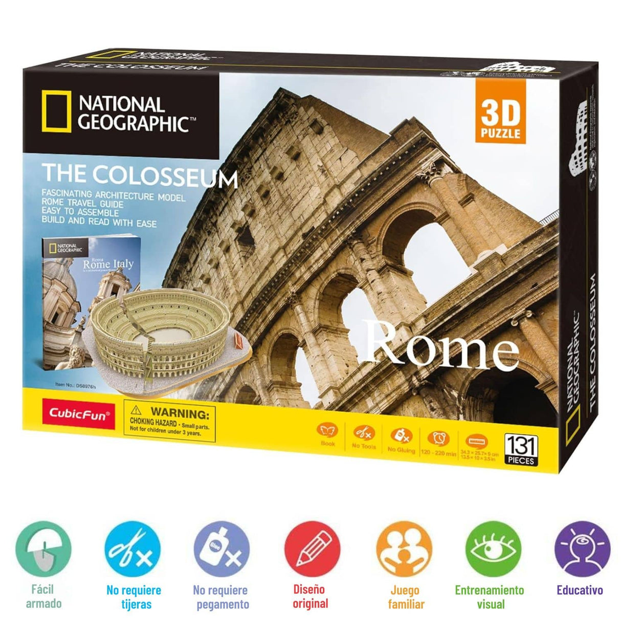 Cubicfun National Geographic - Puzzle 3D El Coliseo Roma