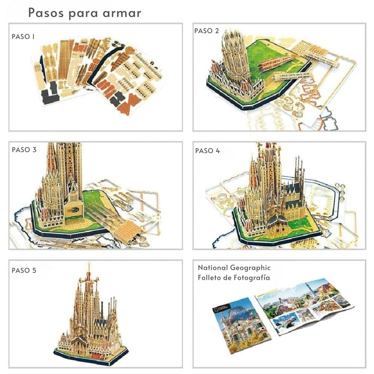 Cubicfun National Geographic - Puzzle 3D Sagrada Família Barcelona