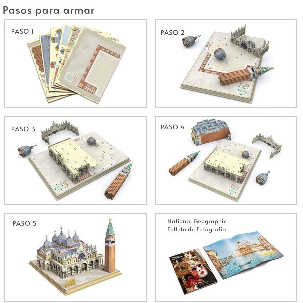 Cubicfun National Geographic - Puzzle 3D St Marks Square Venecia