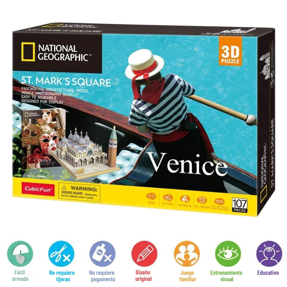 Cubicfun National Geographic - Puzzle 3D St Marks Square Venecia