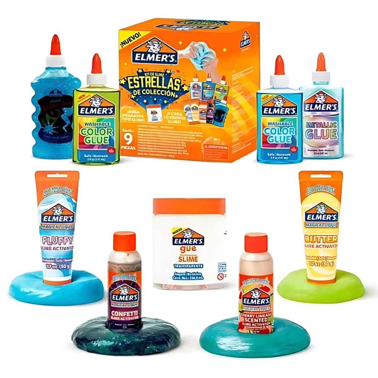 Elmers - Kit Slime All Stars Estrellas de Colección