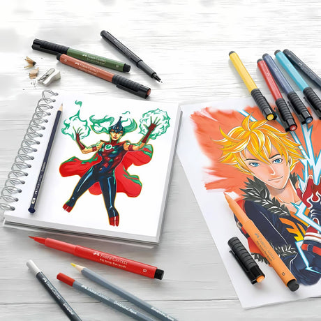 Faber-Castell Pitt - Set 6 Marcadores Manga Shonen