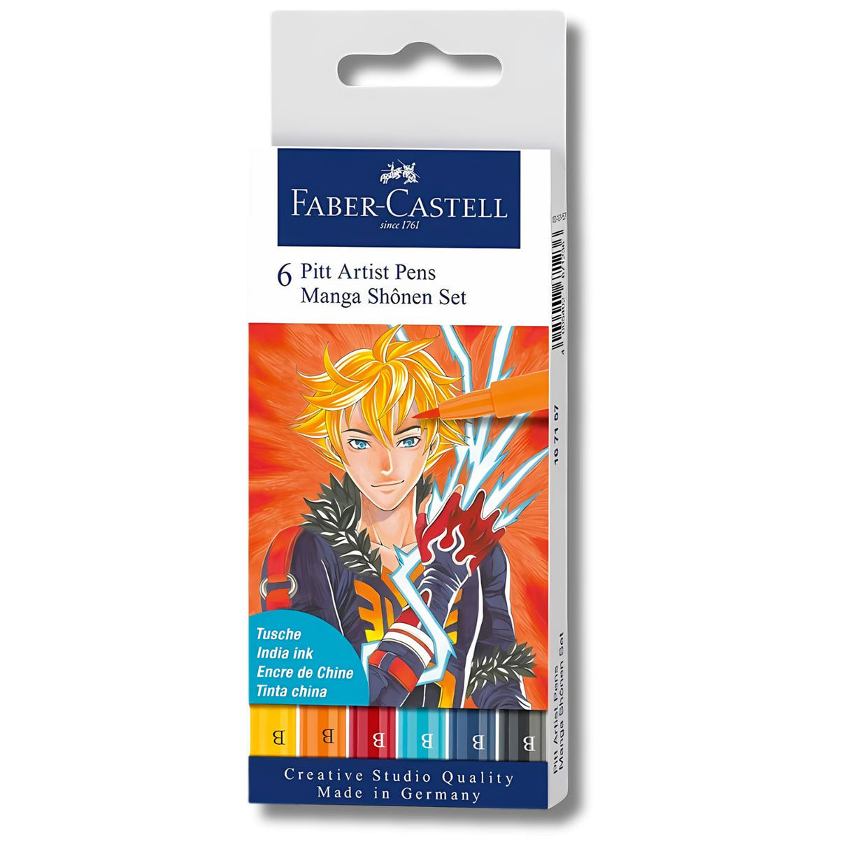 Faber-Castell Pitt - Set 6 Marcadores Manga Shonen