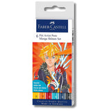 Faber-Castell Pitt - Set 6 Marcadores Manga Shonen