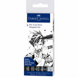 Faber-Castell Pitt Artist Pen - Set 6 Marcadores Mangaka