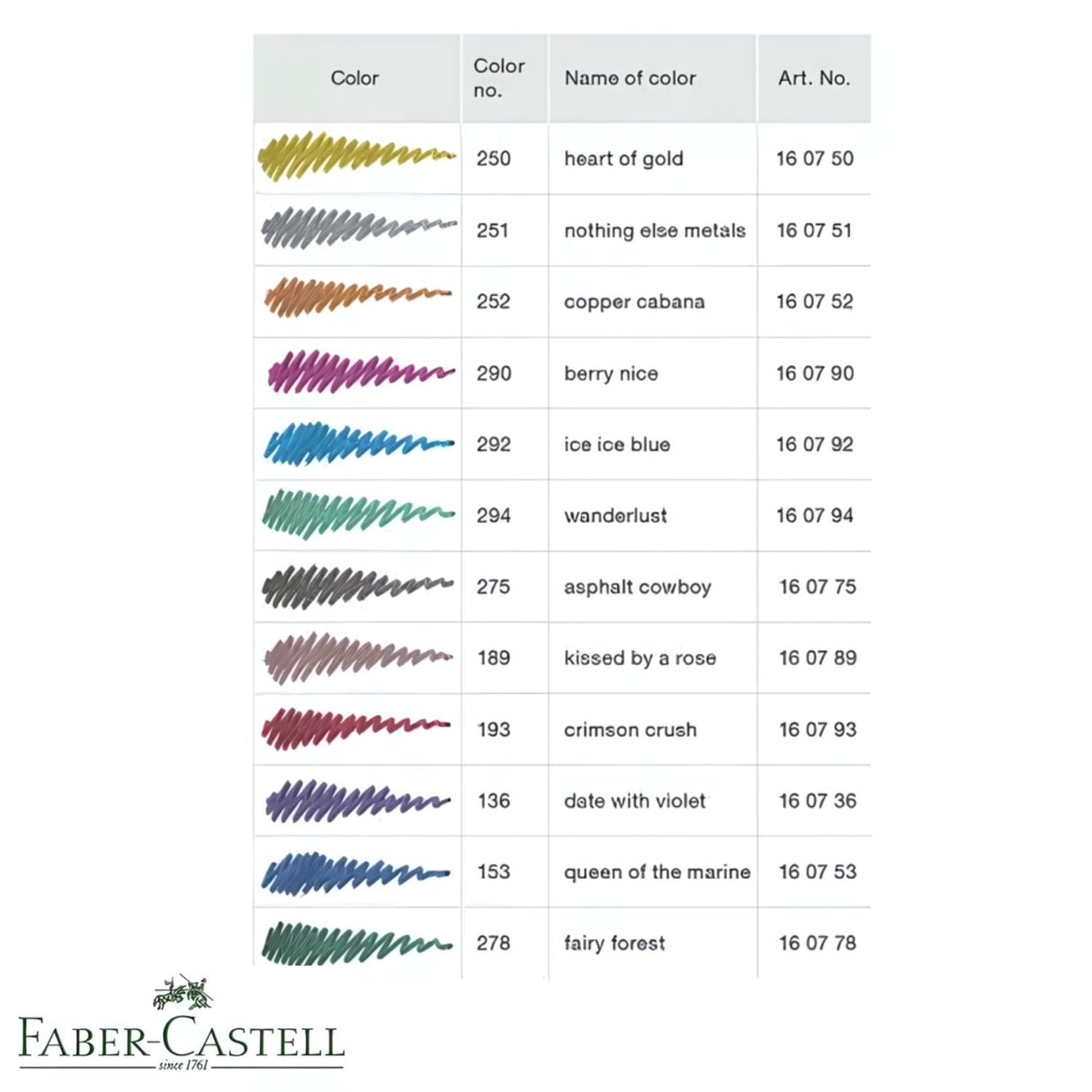 Faber-Castell Metallics - Set 12 Marcadores Multisuperficie