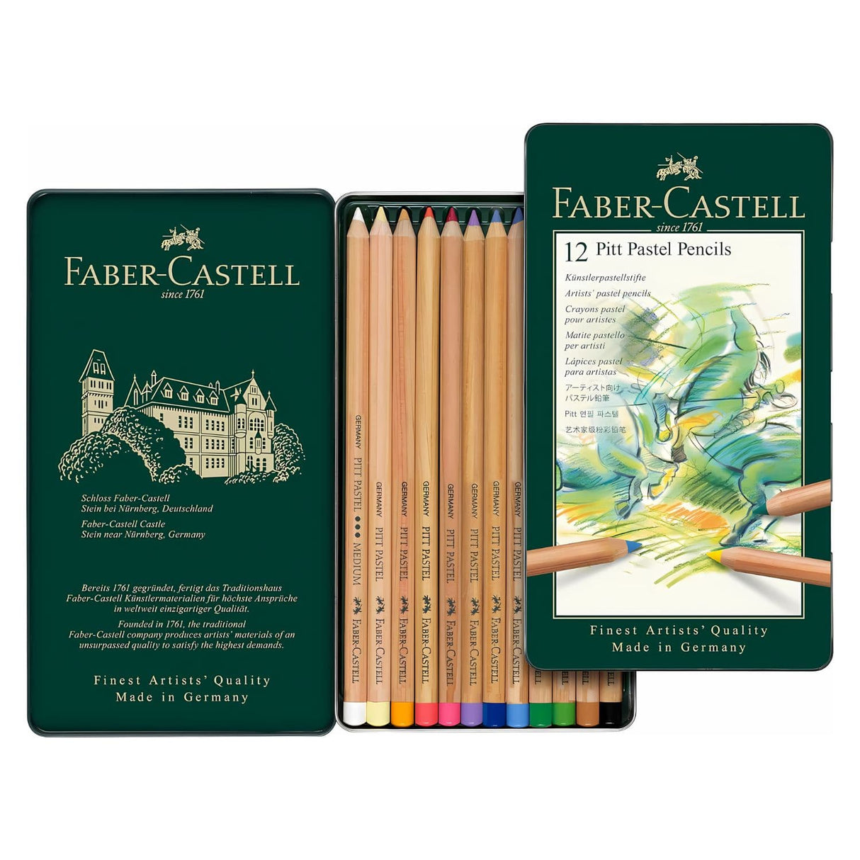 Faber-Castell Pitt - Set 12 Lápices Pastel