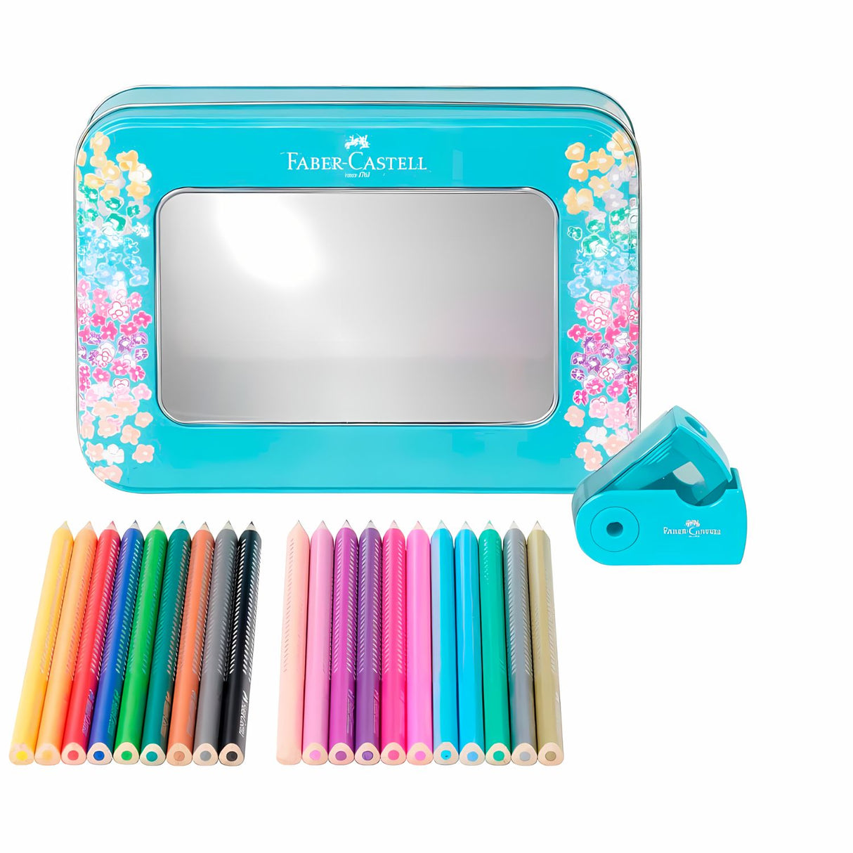 Faber Castell - Set 20 Lápices de Colores Sparkle Caja Metálica