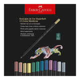 Faber Castell SuperSoft - Set 12 Lápices de Colores Metálicos