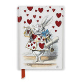 Flame Tree - Libreta Tapa Dura A5 Líneas Alice in Wonderland: White Rabbit