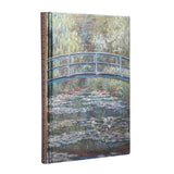 Flame Tree - Libreta Tapa Dura A5 Líneas Claude Monet: Bridge over a Pond of Water Lilies