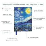 Flame Tree - Libreta Tapa Dura A5 Líneas Vincent van Gogh: Starry Night