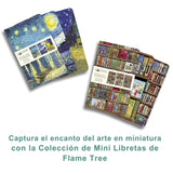 Flame Tree - Set 3 Libretas Mini, Líneas y Lisa Frida Kahlo