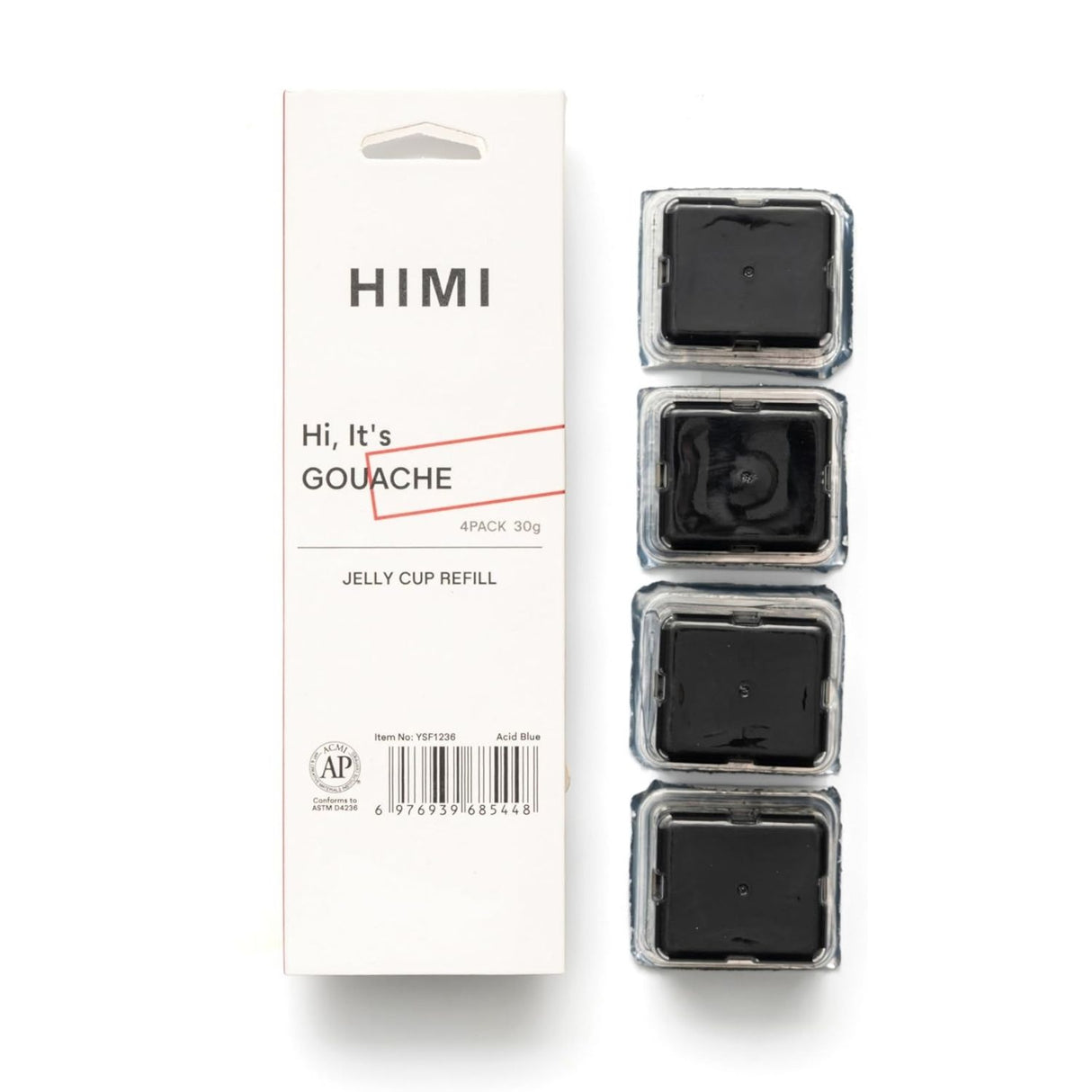 Himi - Pack 4 Gouache Refill Potes 30 ml