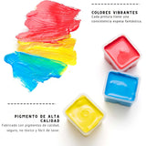 Himi - Set 18 Gouache Colores Pastel Potes 30 g