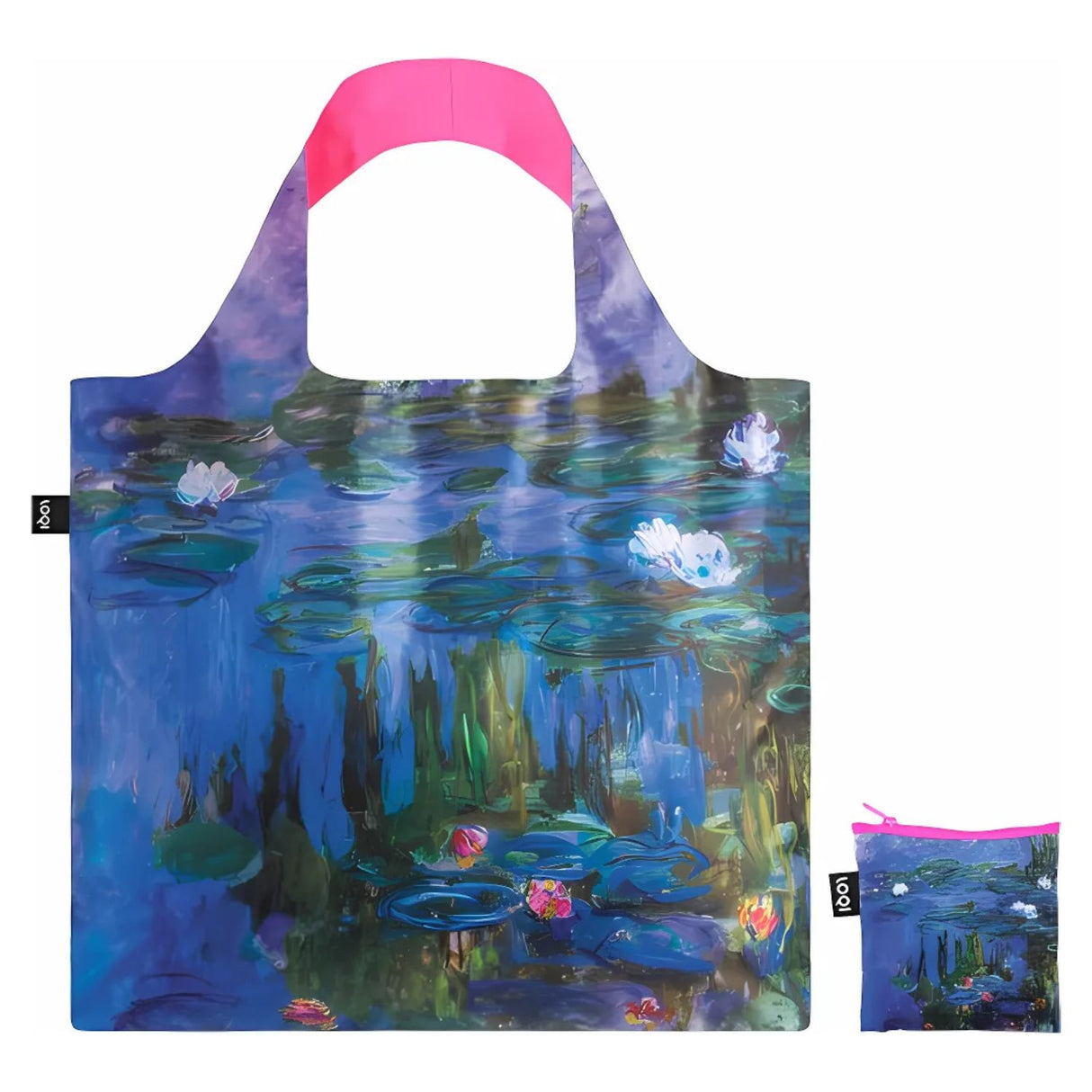 Loqi - Bolsa Museum Claude Monet "Water Lillies Neon Pink"