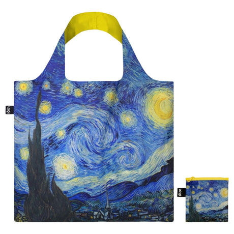 Loqi - Bolsa Museum Vincent Van Gogh "Starry Night" Neon Yellow