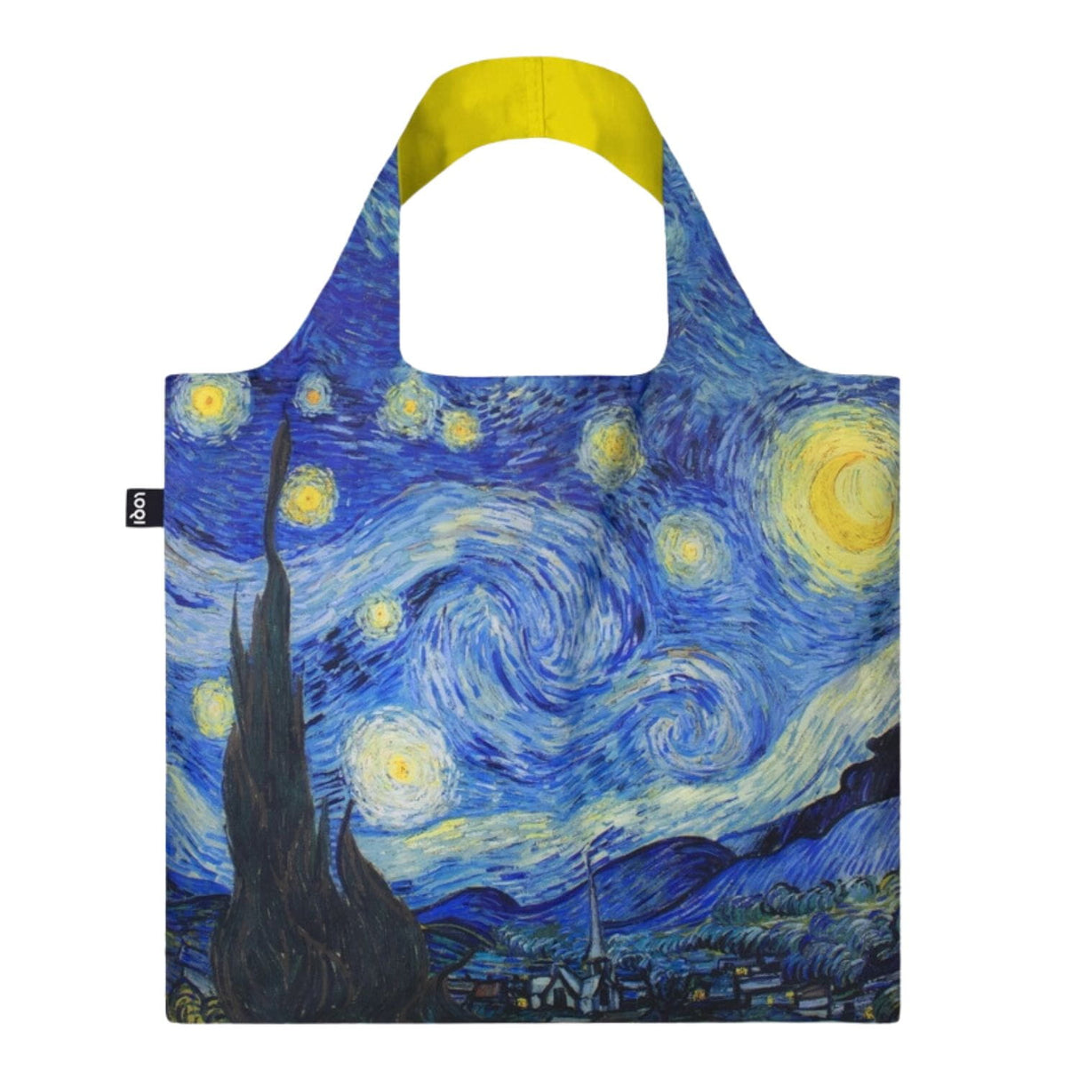 Loqi - Bolsa Museum Vincent Van Gogh "Starry Night" Neon Yellow