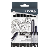 Lyra Graduate - Set 8 Tiralíneas Manga Pen