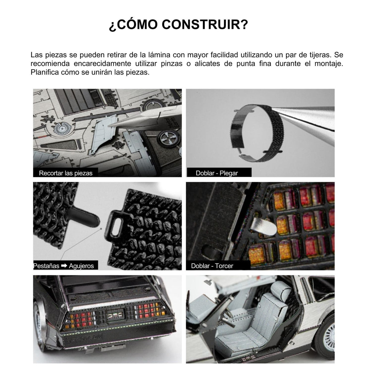 Metal Earth - Model Kit Auto DMC Delorean