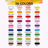 Miya - Kit Acuarelas 36 Colores Caja Metálica Rosada