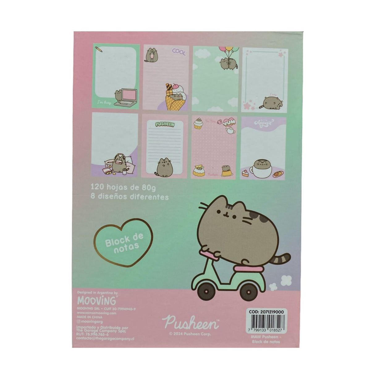 Mooving at Work - Block de Notas Pusheen 17 x 12 cm 120 h