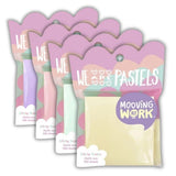 Mooving at Work - Pack 100 Notas Adhesivas Pastel 76 x 76 mm (Diseño Aleatorio)