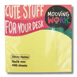 Mooving at Work - Pack 400 Notas Adhesivas 76 x 76 mm