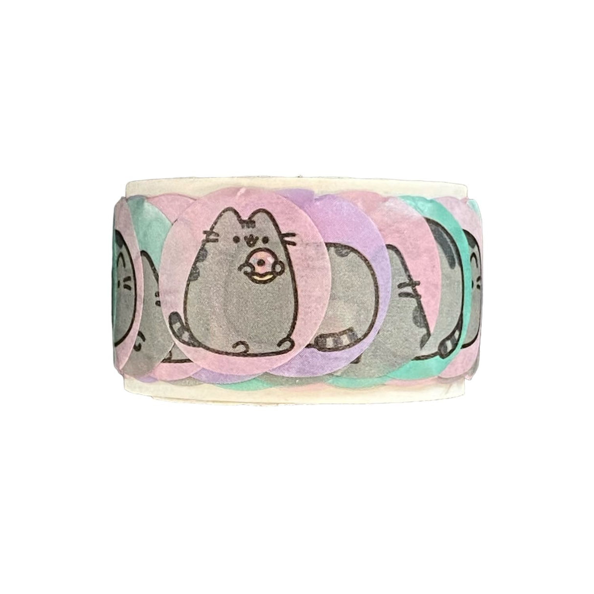 Mooving at Work - Cinta Washi Tape Pusheen con Stickers Redondos