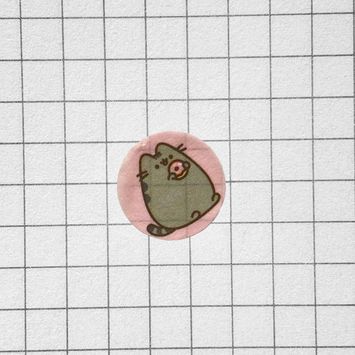 Mooving at Work - Cinta Washi Tape Pusheen con Stickers Redondos