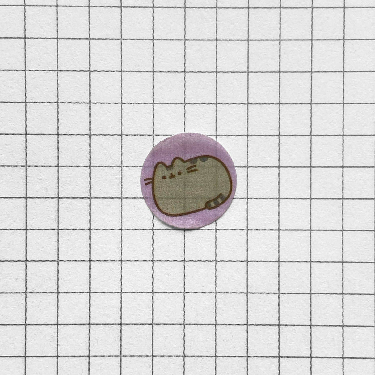 Mooving at Work - Cinta Washi Tape Pusheen con Stickers Redondos