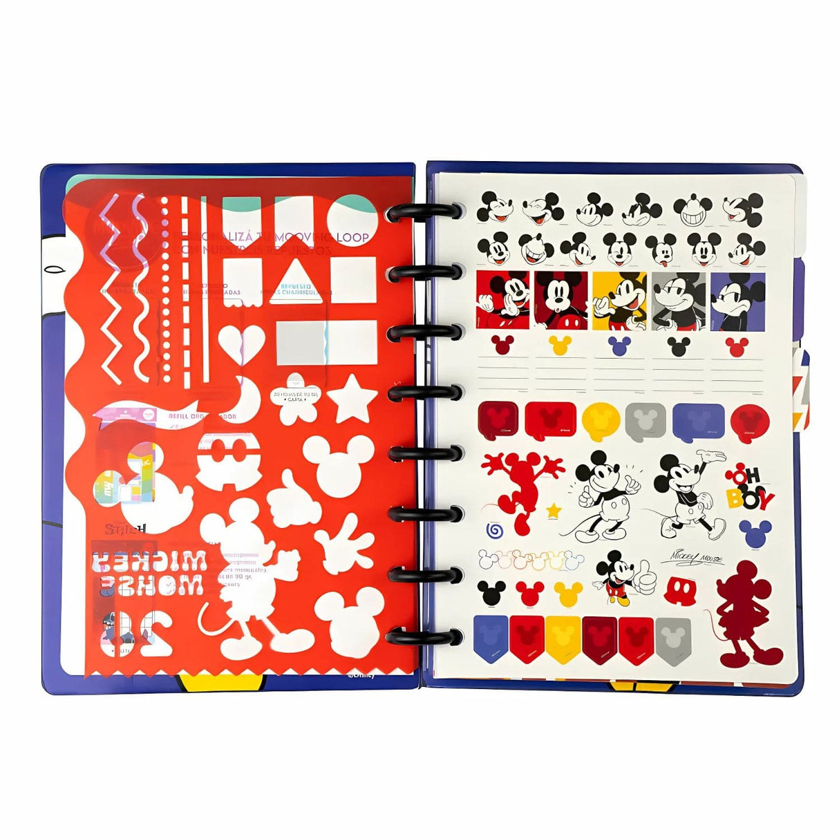 Mooving - Cuaderno de Discos Loop A5 Mickey Mouse