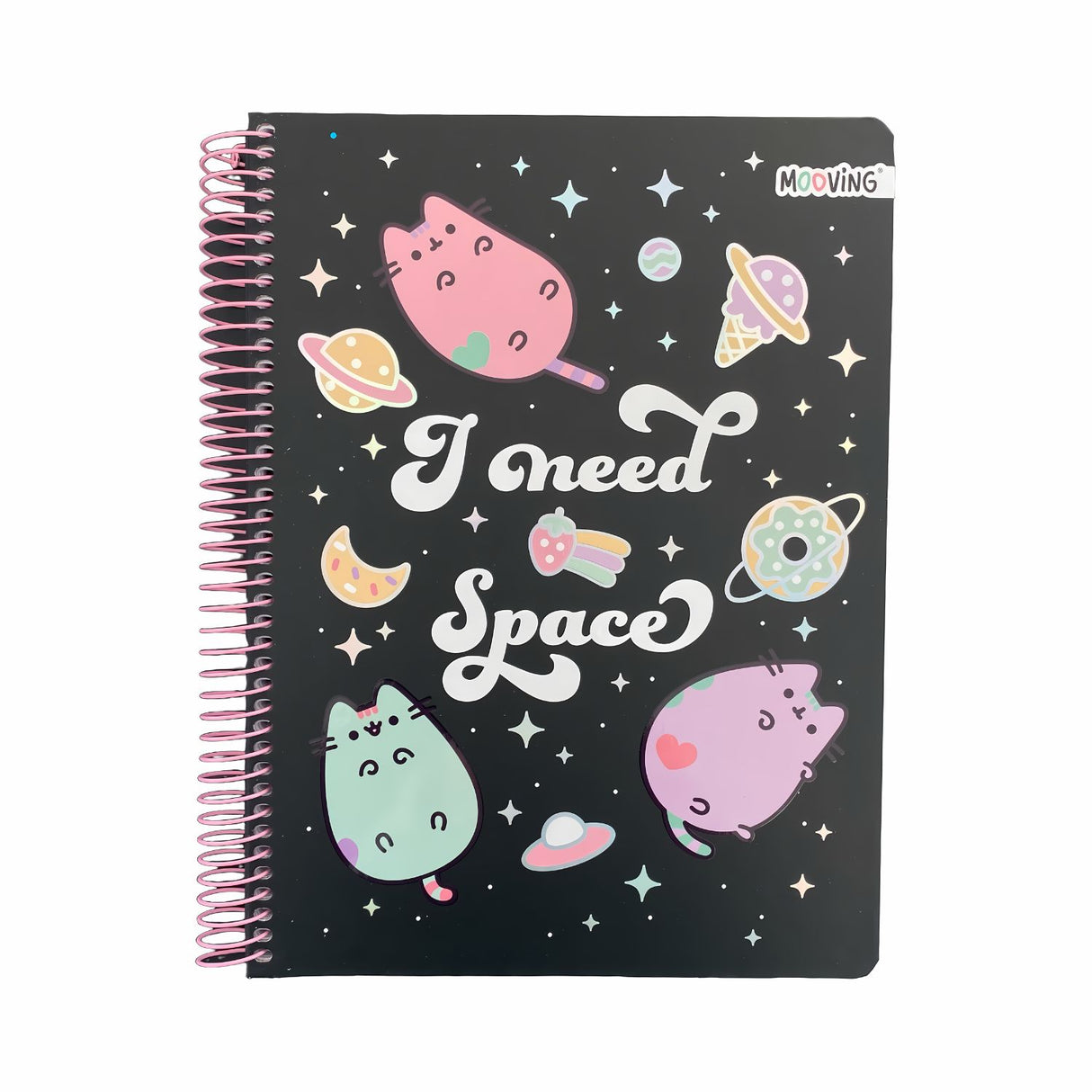 Mooving - Cuaderno Triple Carta Papel Premium 80 g Pusheen