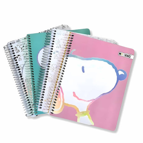 Mooving - Cuaderno Triple Medio Oficio Papel Premium 80 g Snoopy