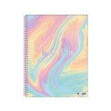 Mooving - Cuaderno Triple Papel Premium Carta Pastel Diseño Aleatorio