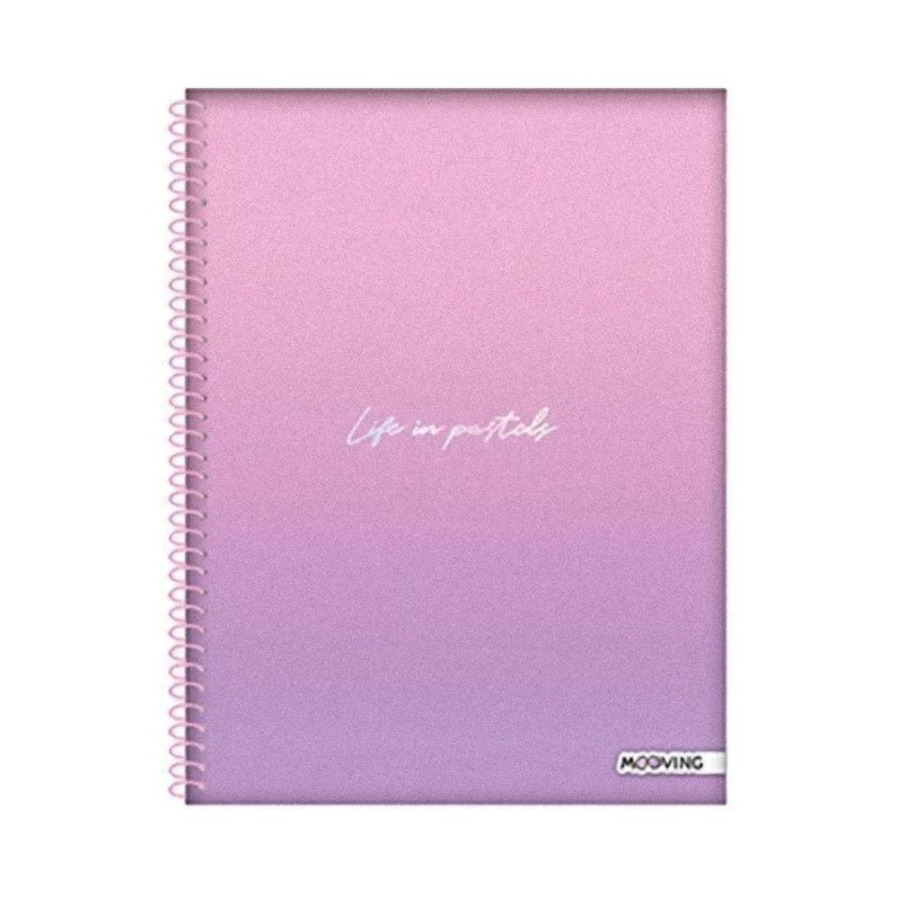 Mooving - Cuaderno Triple Papel Premium Carta Pastel Diseño Aleatorio