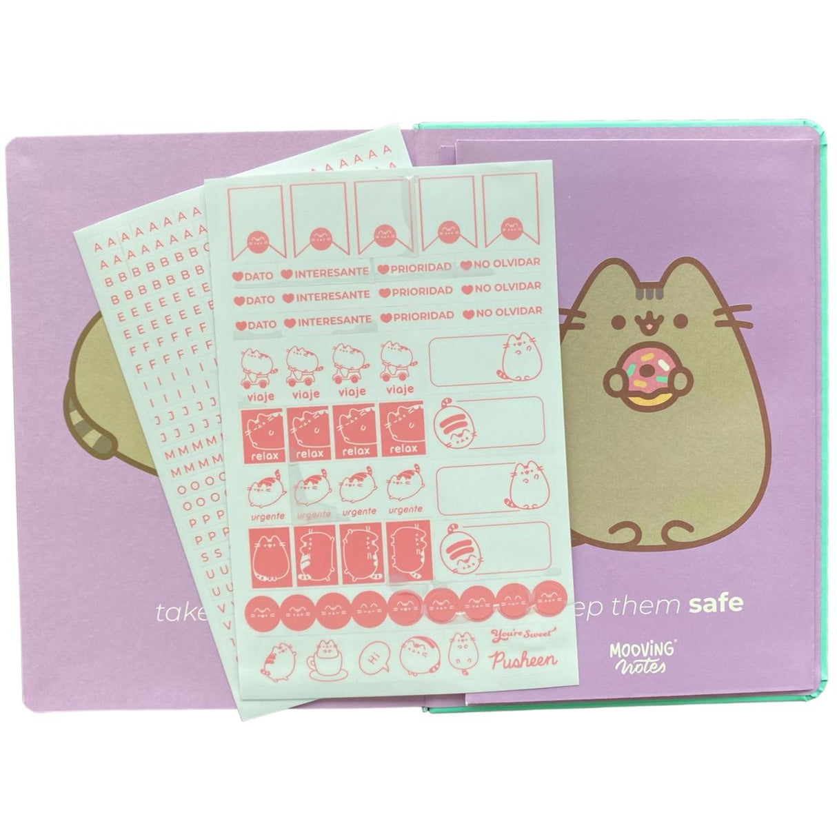 Mooving - Libreta Notes A5 Líneas Pusheen