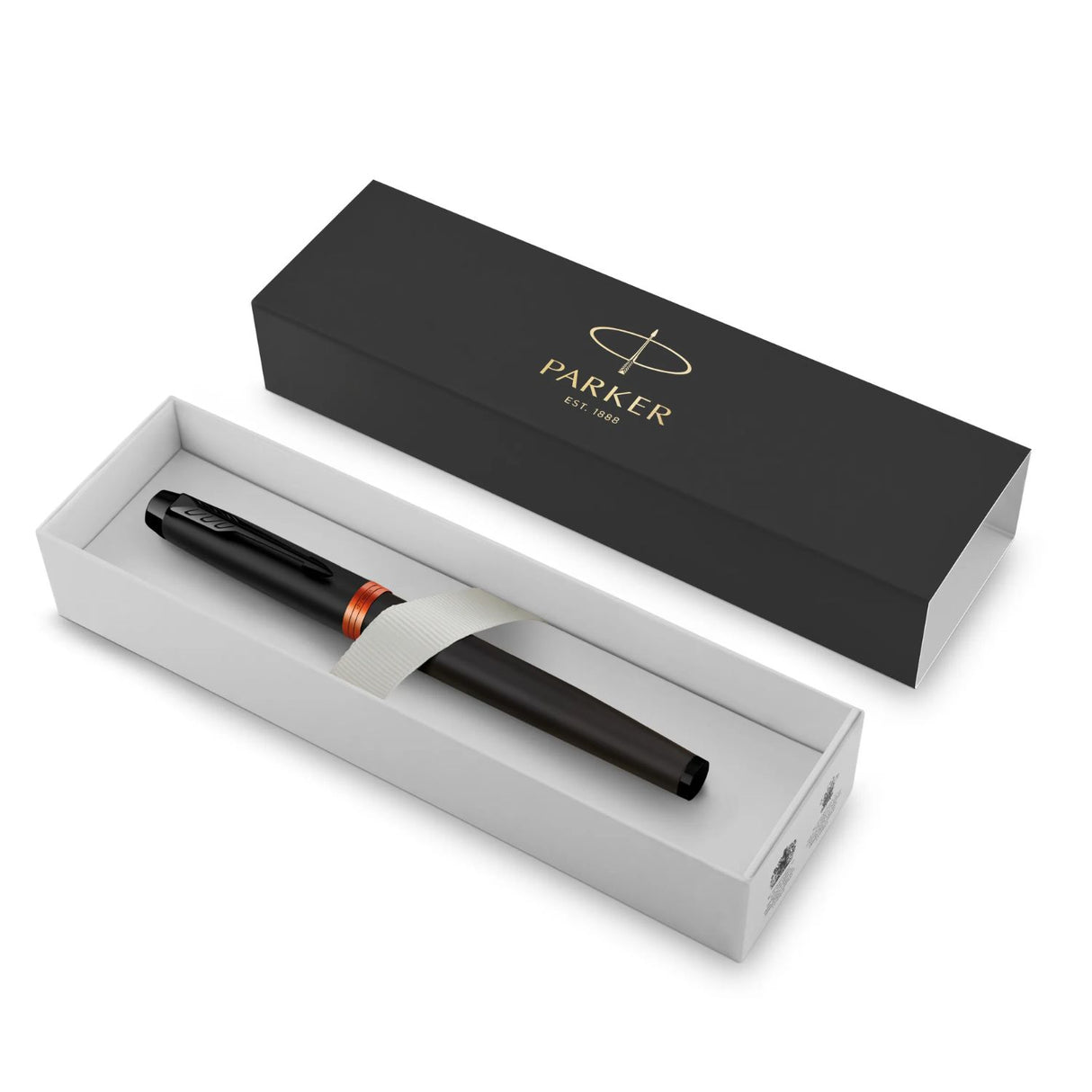 Parker - Pluma IM Vibrant Rings Punta Media Flame Orange