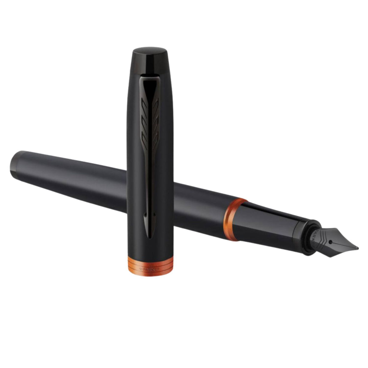 Parker - Pluma IM Vibrant Rings Punta Media Flame Orange