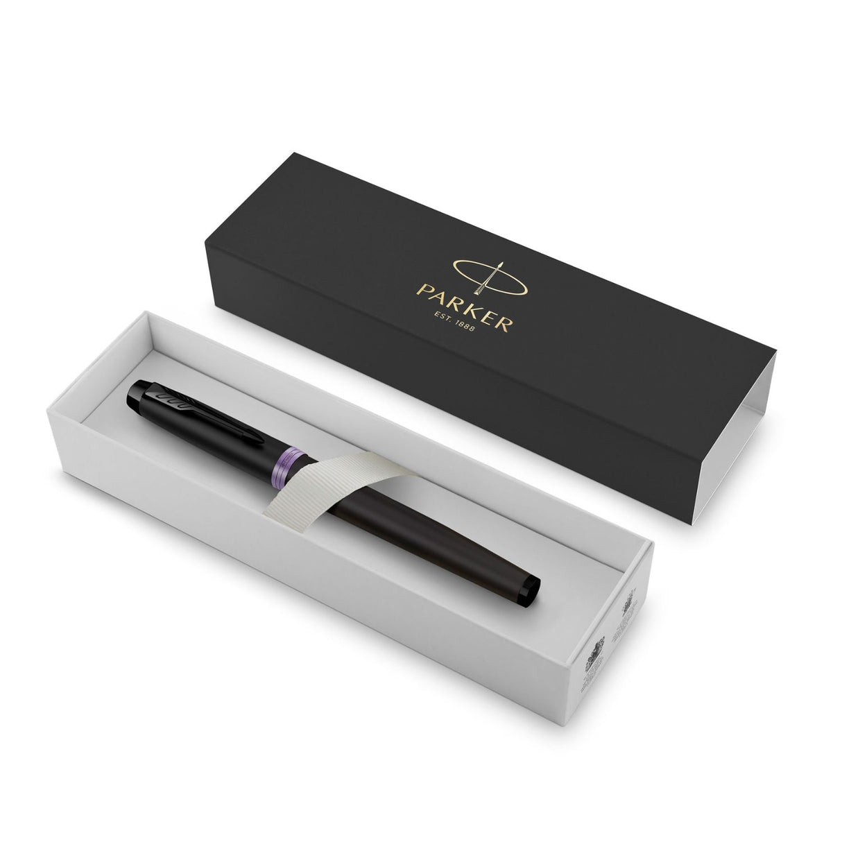 Parker - Rollerball IM Vibrant Rings Punta Fina Amethyst Purple