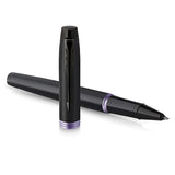 Parker - Rollerball IM Vibrant Rings Punta Fina Amethyst Purple